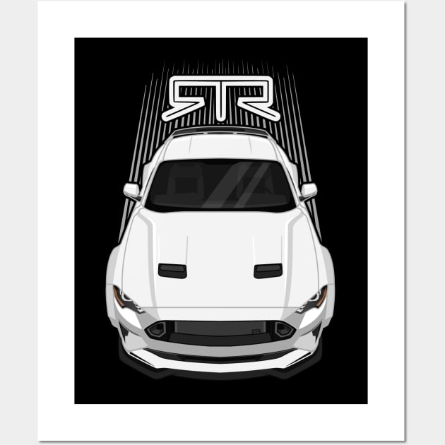 Ford Mustang RTR Spec 5 - 2018 - 2020 - White Wall Art by V8social